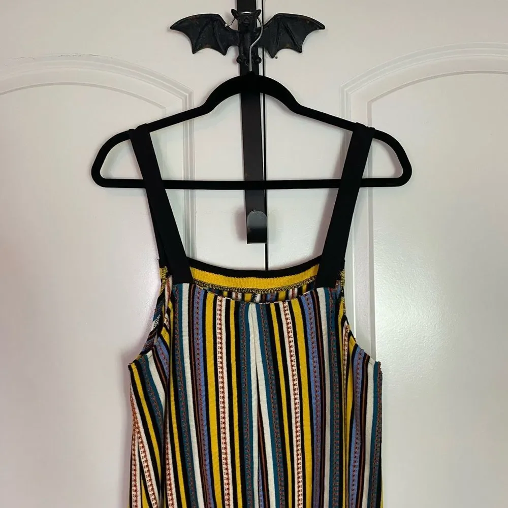 Zara Bohemian, Boho, Romper Multicolor Striped Comfortable NWOT Size L - Picture 8 of 12